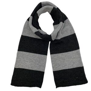 Black and Gray Men's Scarf